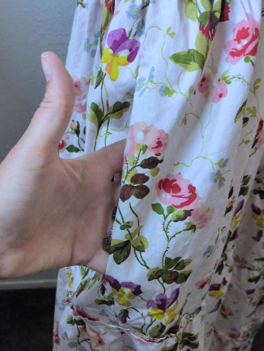 Hill House Home Ellie Nap Dress In Pink Blue bonnet Floral - XXXL