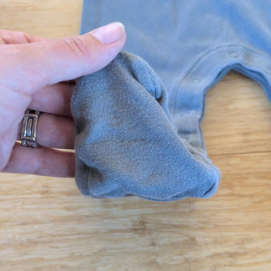 KidWild Organic Cotton Footy Onesie Size 6 To 12 Months