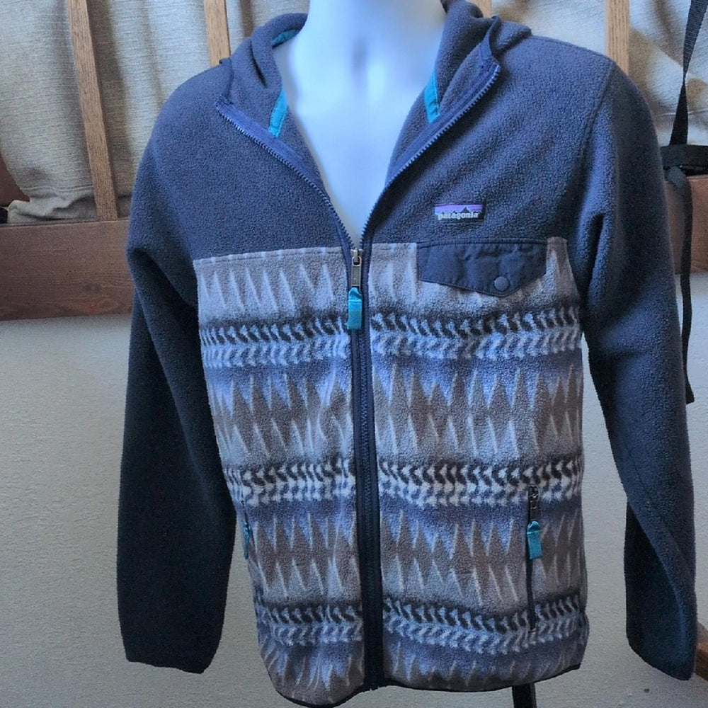 Patagonia Laughing Waters Zip-up Synchilla Hoodie Rare - Small