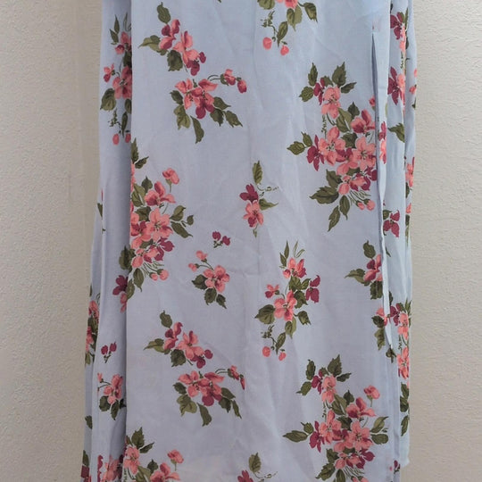 Reformation Shelby Blue Floral Midi Dress - 8
