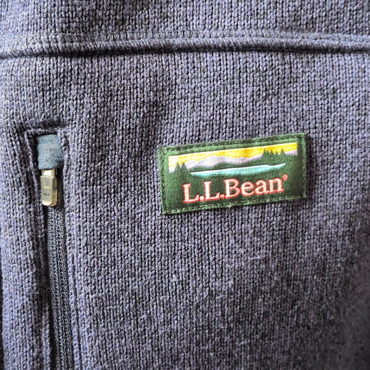 Men's LL Bean Slightly Fitted Polyester Zip Up Vest