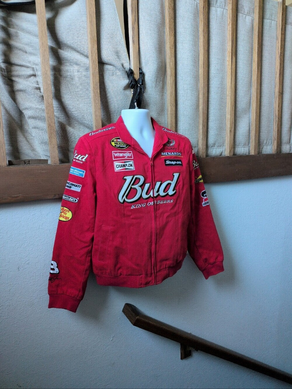 Women's vintage Chase Authentics Dale Earnhardt Jr. Budweiser jacket - Large