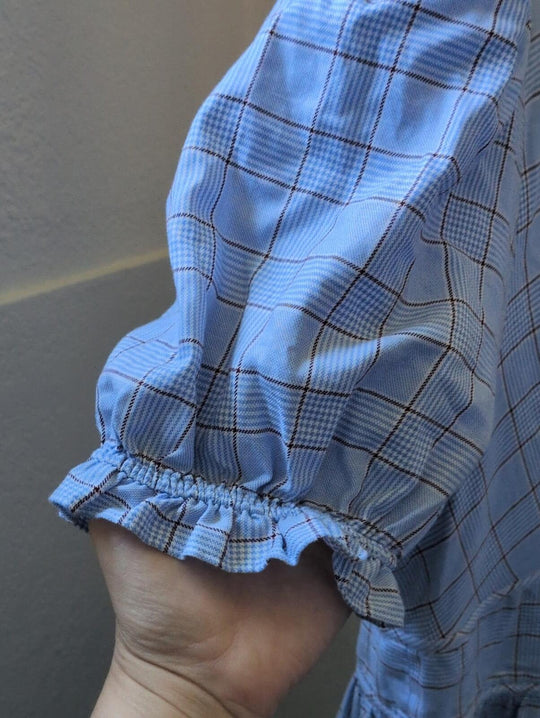 Hill House Home Sabrina dress in a blue Diana check plaid - XL