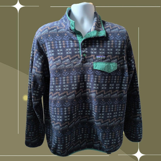 Patagonia Synchilla Wild Roots Snap T Sweater - Large