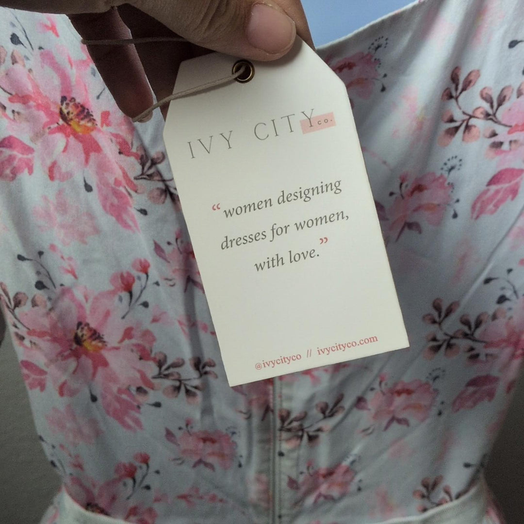 Ivy City Co Ballerina Dress In Pink Blossom