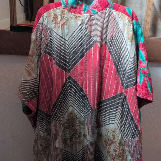 Kantha Bae Red Sari Midi Moo - One Size