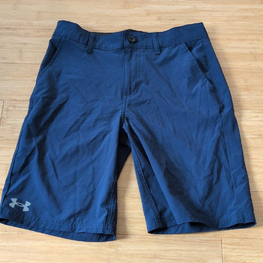 Under Armor Boys Navy Blue Board Shorts - Boys 12