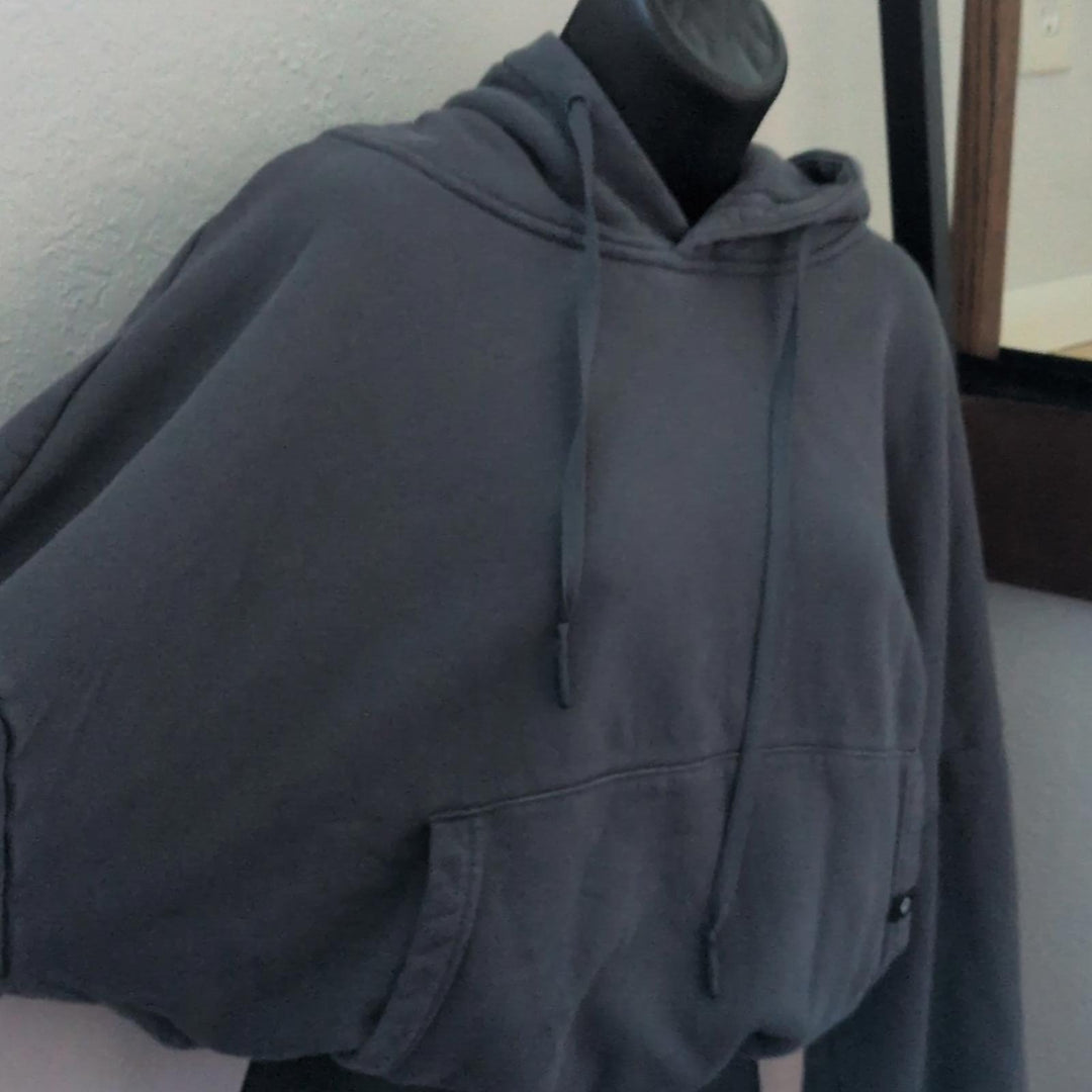 Women's Cropped Pop Flex Hoodie In Blue Gray  - Extra Small/Extra Extra Sm