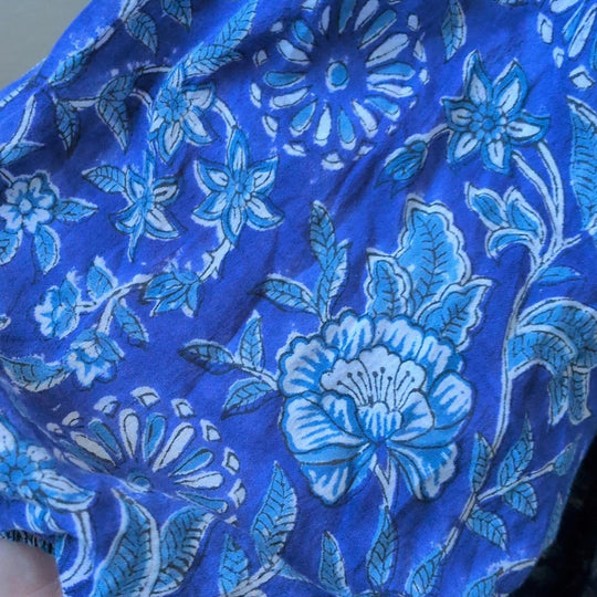 River Goddess Co Aqua Indian Rose Neera Maxi  - M/L