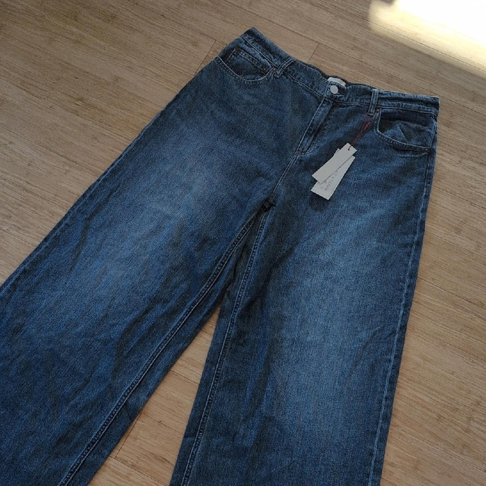 Alice And Olivia Wide Liana Vintage Blue Pants - Size 32