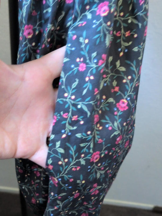 Hill House Home Louisa Nap Dress In Florentine Ditsy Forest Floral - xxs