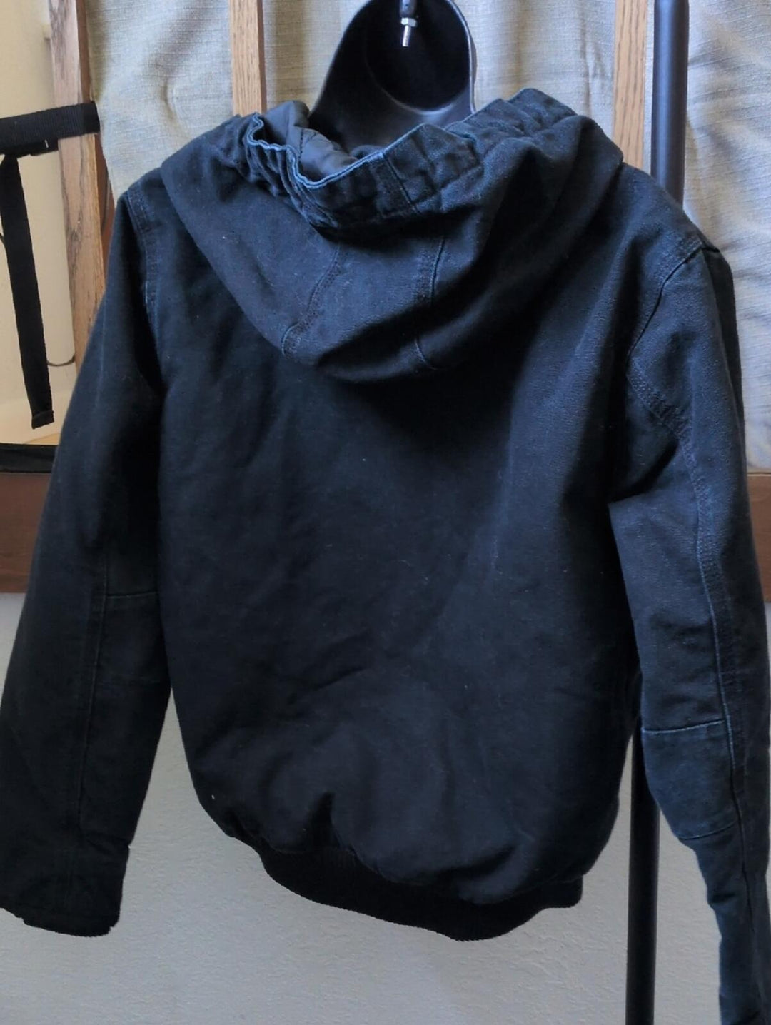 Carhartt J130 Duck Canvas Jacket In Washed Black - Small