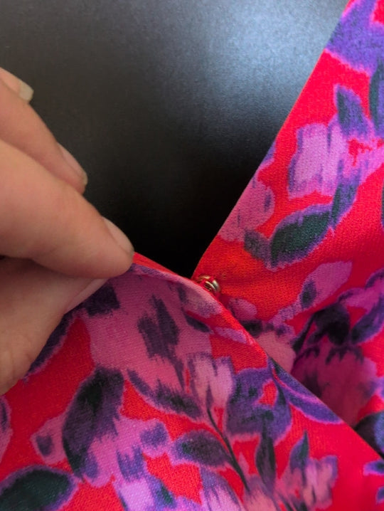 Chelsea 28 Nordstroms Faux Wrap Floral Midi Dress Size M