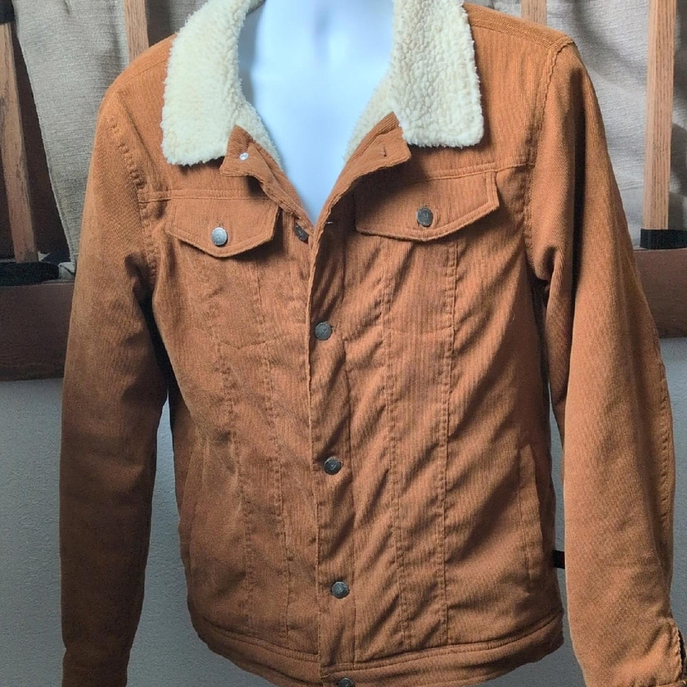 Beautiful Giant Sherpa And Corduroy Jacket - M