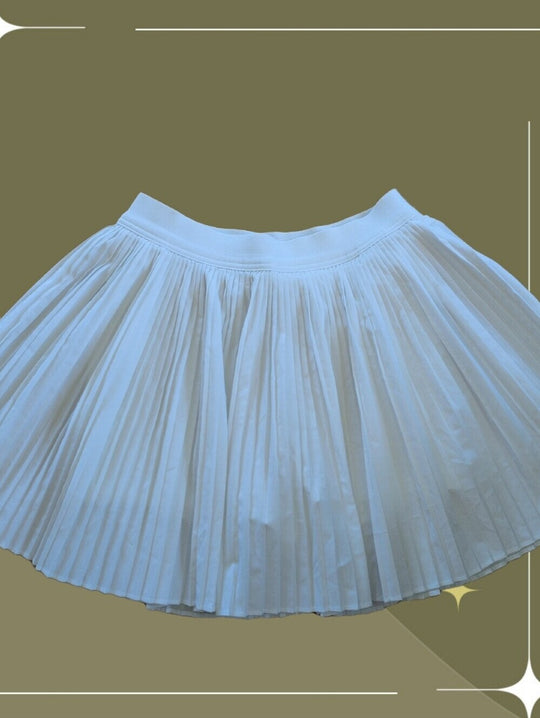 Old Navy Pleated White Tennis Mini Skort -  Small