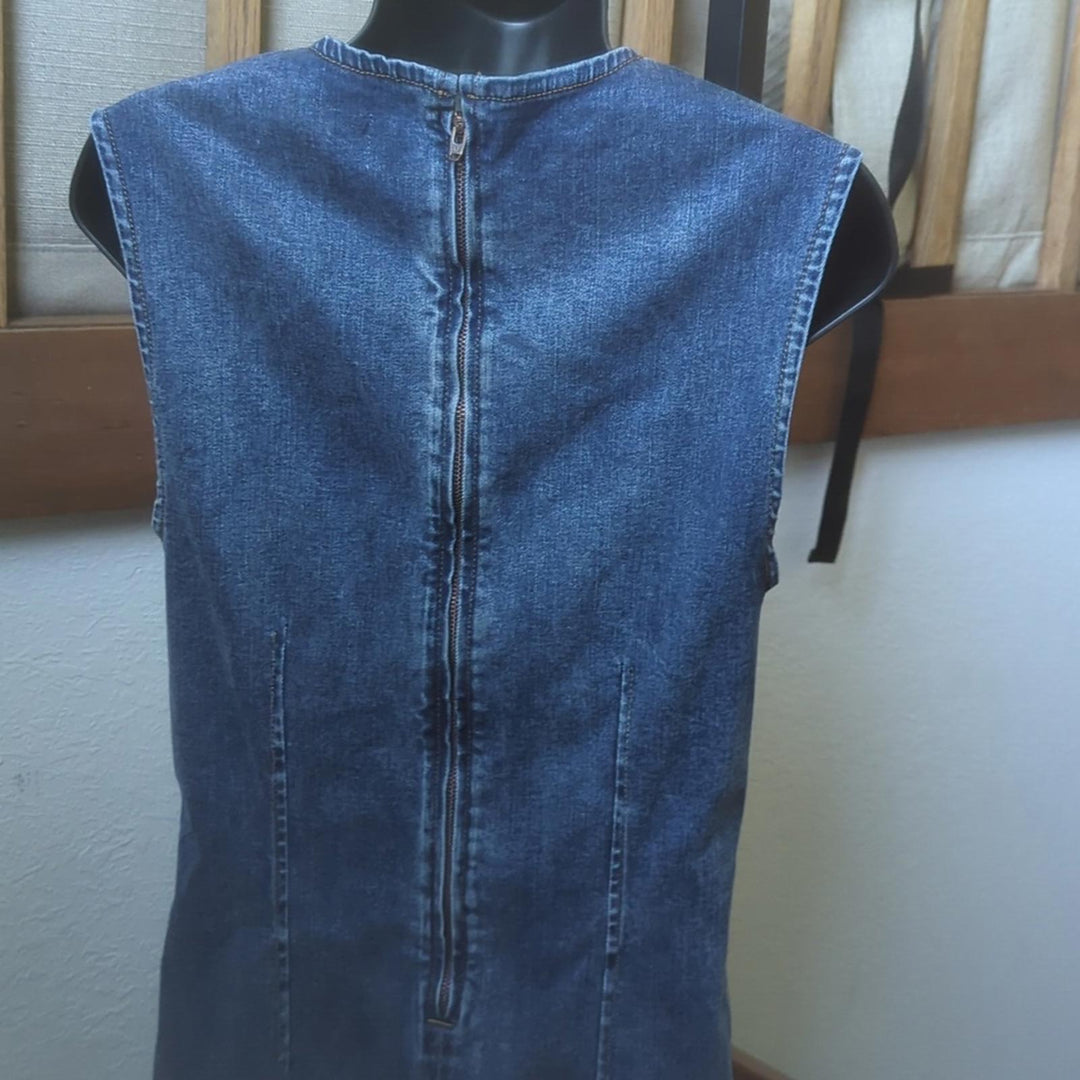 Reformation Kendi Denim Midi Dress - US 12