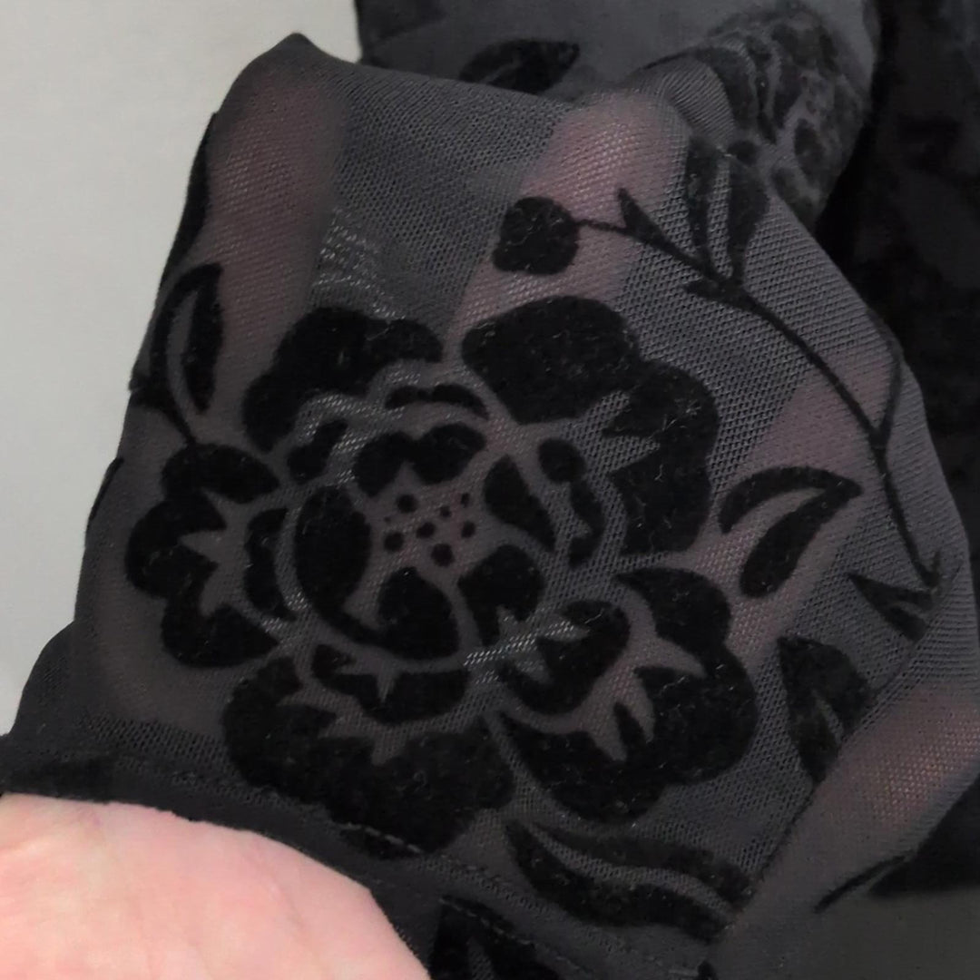 Ivy City Co Burned Floral Velvet Amaya Dress - XL