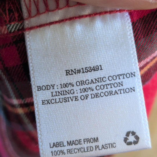 Hope And Henry Organic Cotton Cap Sleeve Tartan Plaid Holiday Dress -  Girls 8