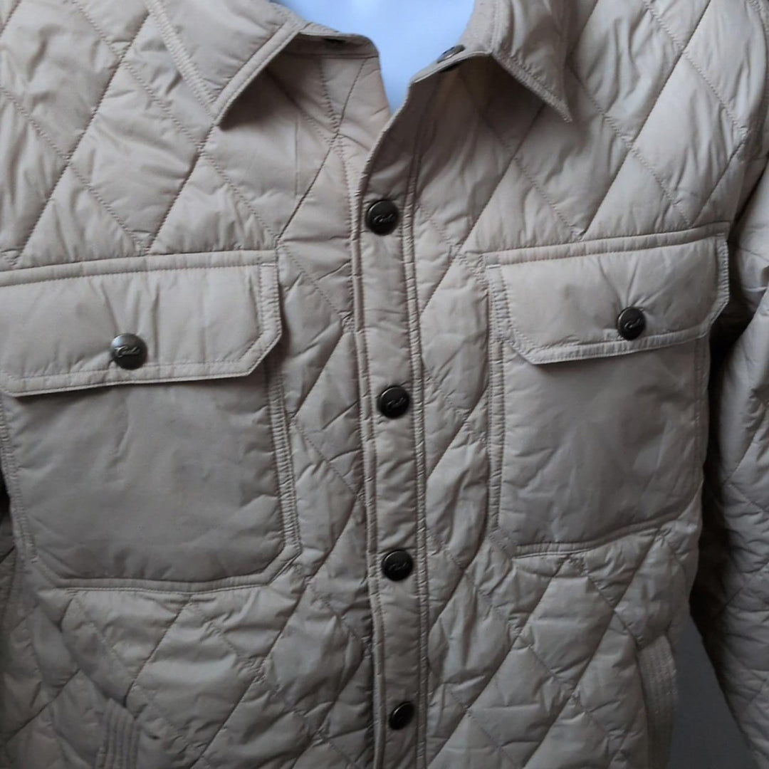 Cuts Boulevard Quilted Jacket In Khaki - Medium