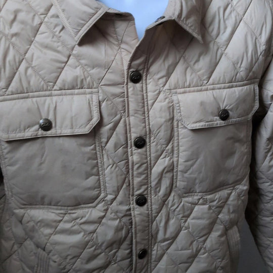 Cuts Boulevard Quilted Jacket In Khaki - Medium