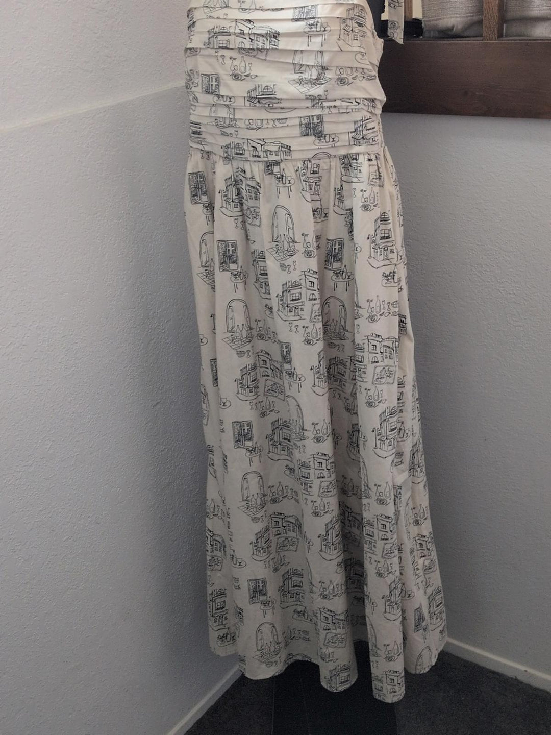 Rare Abercrombie Emerson Tie Strap Dress In Italian Wine Print - Medium