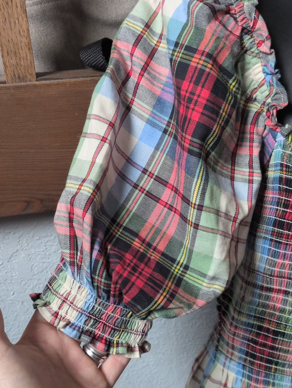 The Louisa Nap Dress in Tartan Plaid by  Hill House Home size m
