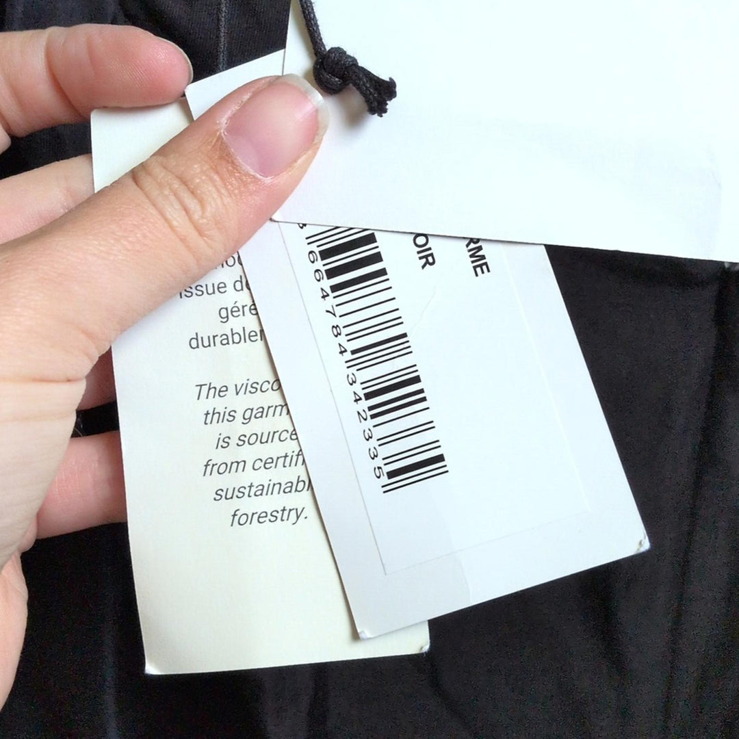 Ba&sh Puff Sleeve Square Neck Dress Black - US 2