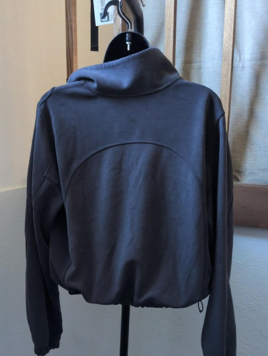 Lululemon Brushed Softstreme Ribbed Half Zip Gray - US 6