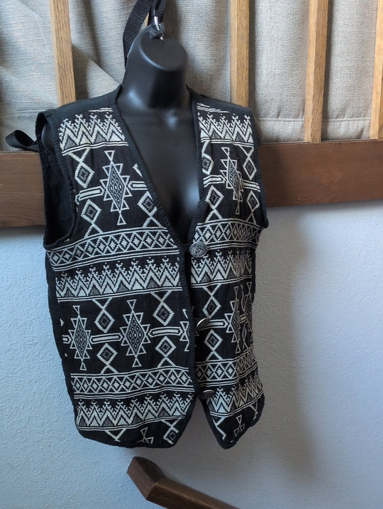 Vintage Flashback Aztec Kilim Style Vest Size L