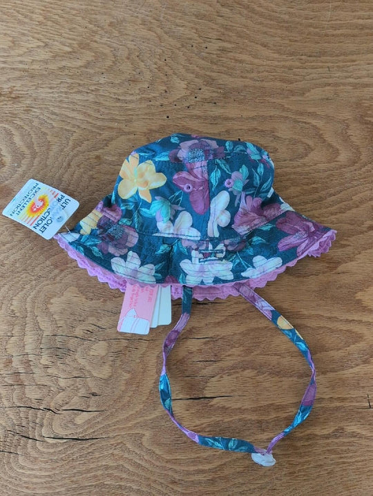 Baby Millymook Reversible Floral Sunhat 0-12 Mo