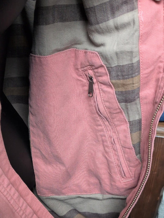 Women's Iconic Crawford Detroit Jacket In Pink/ Corduroy - L