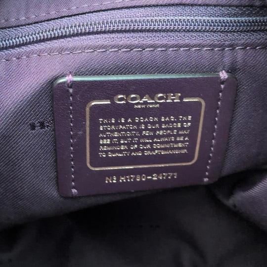 Coach Turnlock Hobo Bag In Eggplant