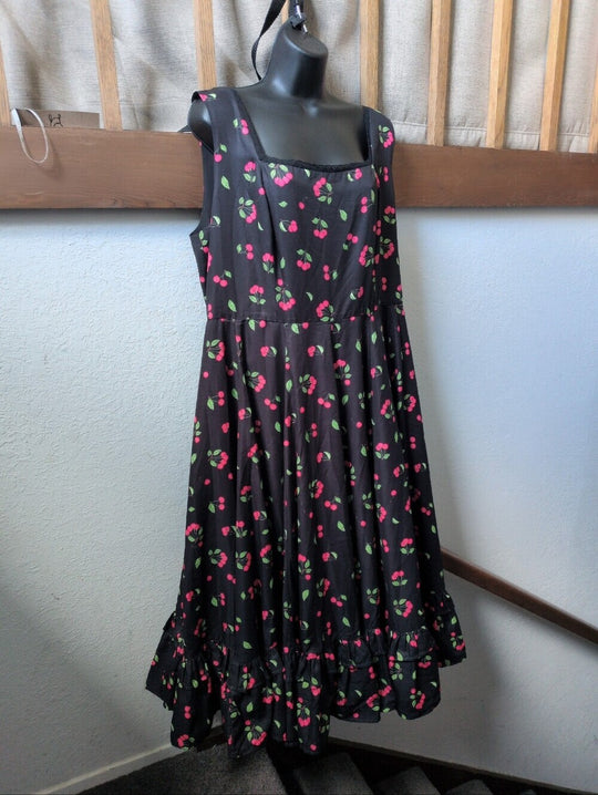 JessaKae Cherry Jam Dress In Black Cherry Size 1X