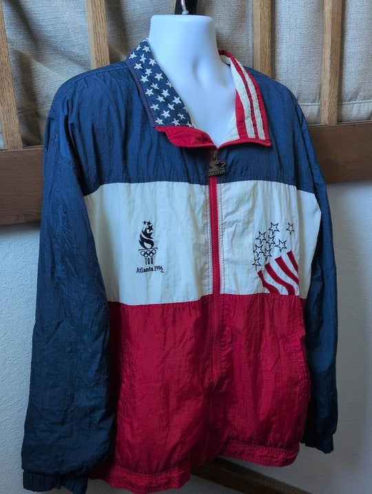 Vintage Starter Atlanta 1996 Olympics Track Jacket Windbreaker Size XXL