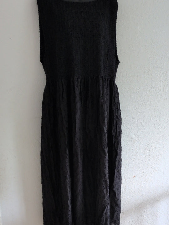 Hill House The Cosima Nap Dress In Black Fil Coupe- 4XL