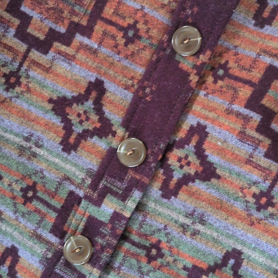 Reversible Pendleton Aztec Southwestern Mulberry Skirt - US2