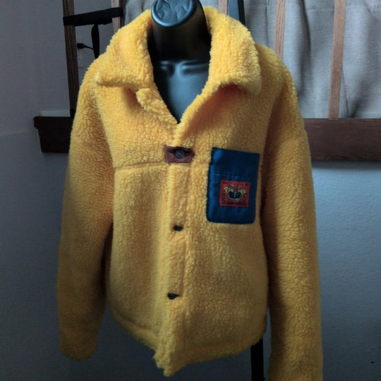 Sundae School Tiger Butterfly Fleece Jacket - Small