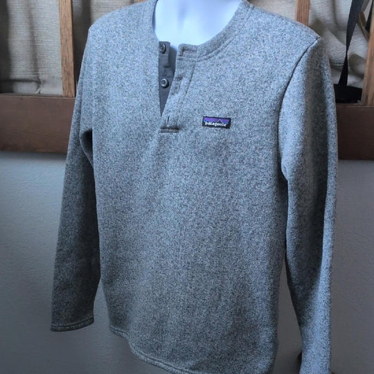 Patagonia Better Sweater Henley Ribbed Heather Knit - Medium