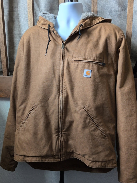 Carhartt Washed Duck Sierra Jacket in brown - large