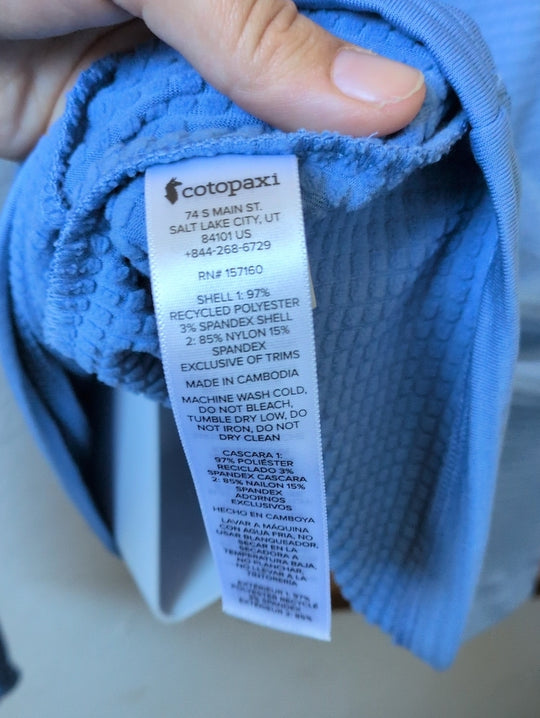 Light blue Cotopaxi Otero Fleece Half-Zip Pullover Size L