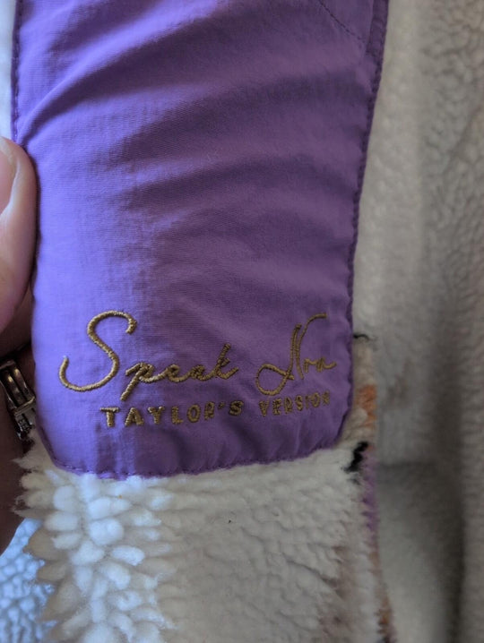 Taylor Swift Speak Now Koi Fish Quarter Zip Sherpa Sweater - 2XL