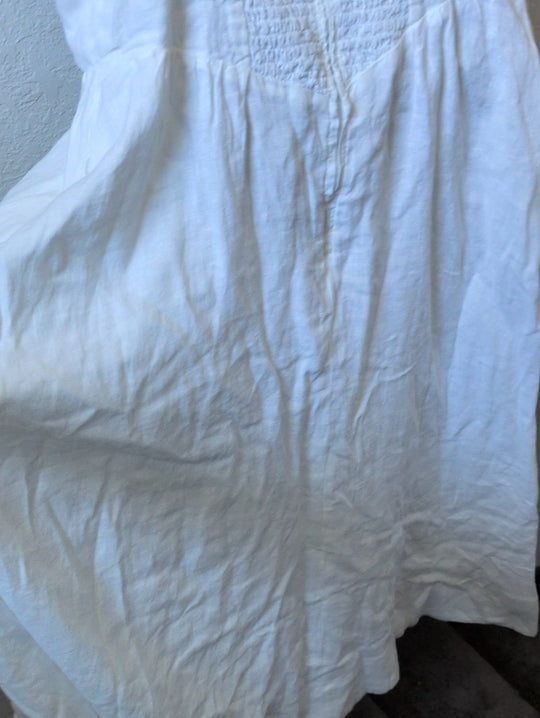 Quince 100% European Linen Corset Midi Dress size XL