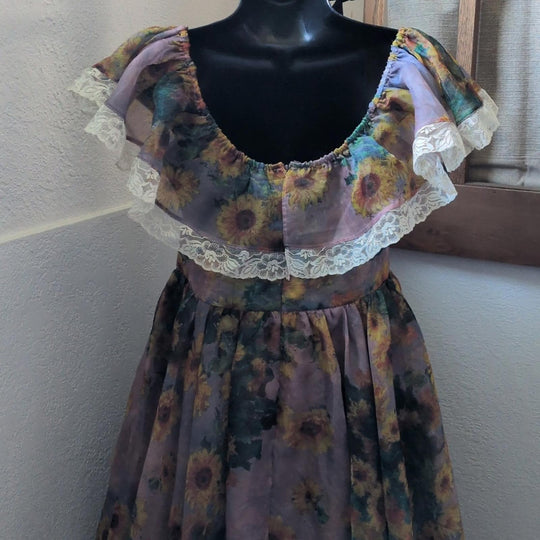 Selkie Monet Sunflowers Romance Novella dress - Large