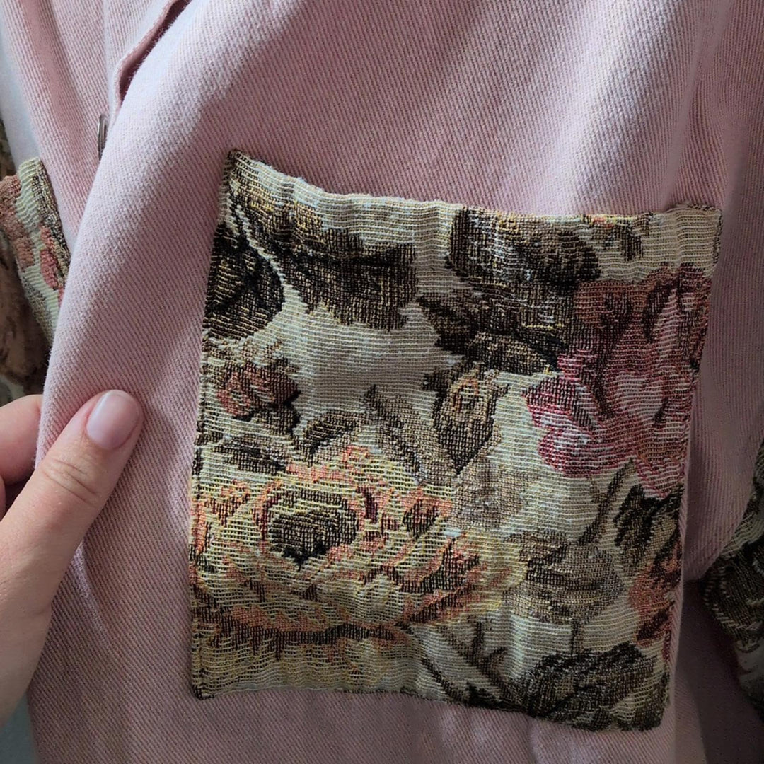 Pol Oversized Floral Jacket Shirt