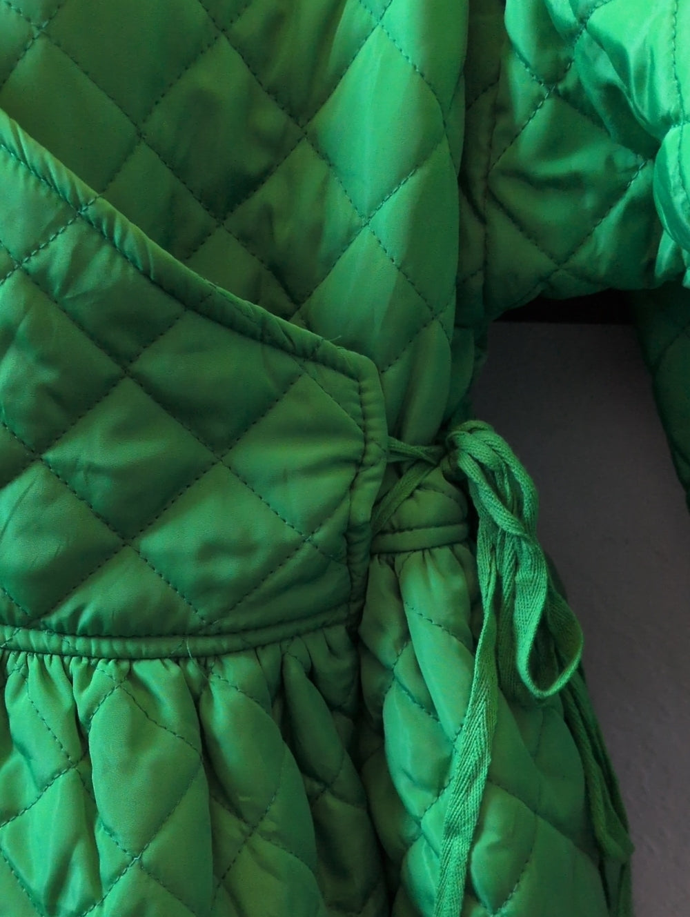 Terrell Dominick Quilt Me Baby Long Oversized Dress Quilt Jacket - S