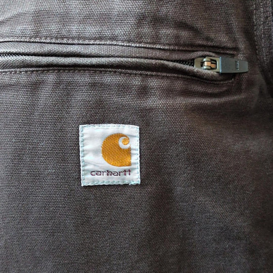 Carhartt Men's Detroit Duck Jacket Dark Brown - Small