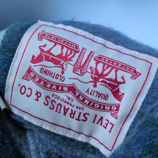 Levi's Fashion Shirt Jacket In Plaid Blue - Medium