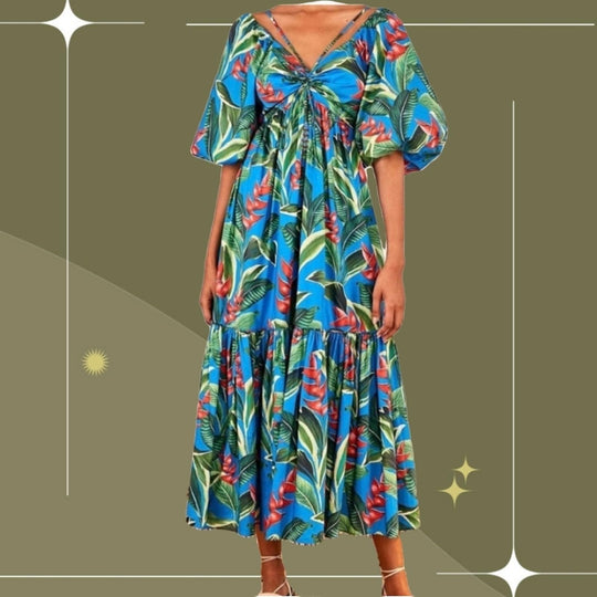 Farm Rio dream garden midi dress - Small