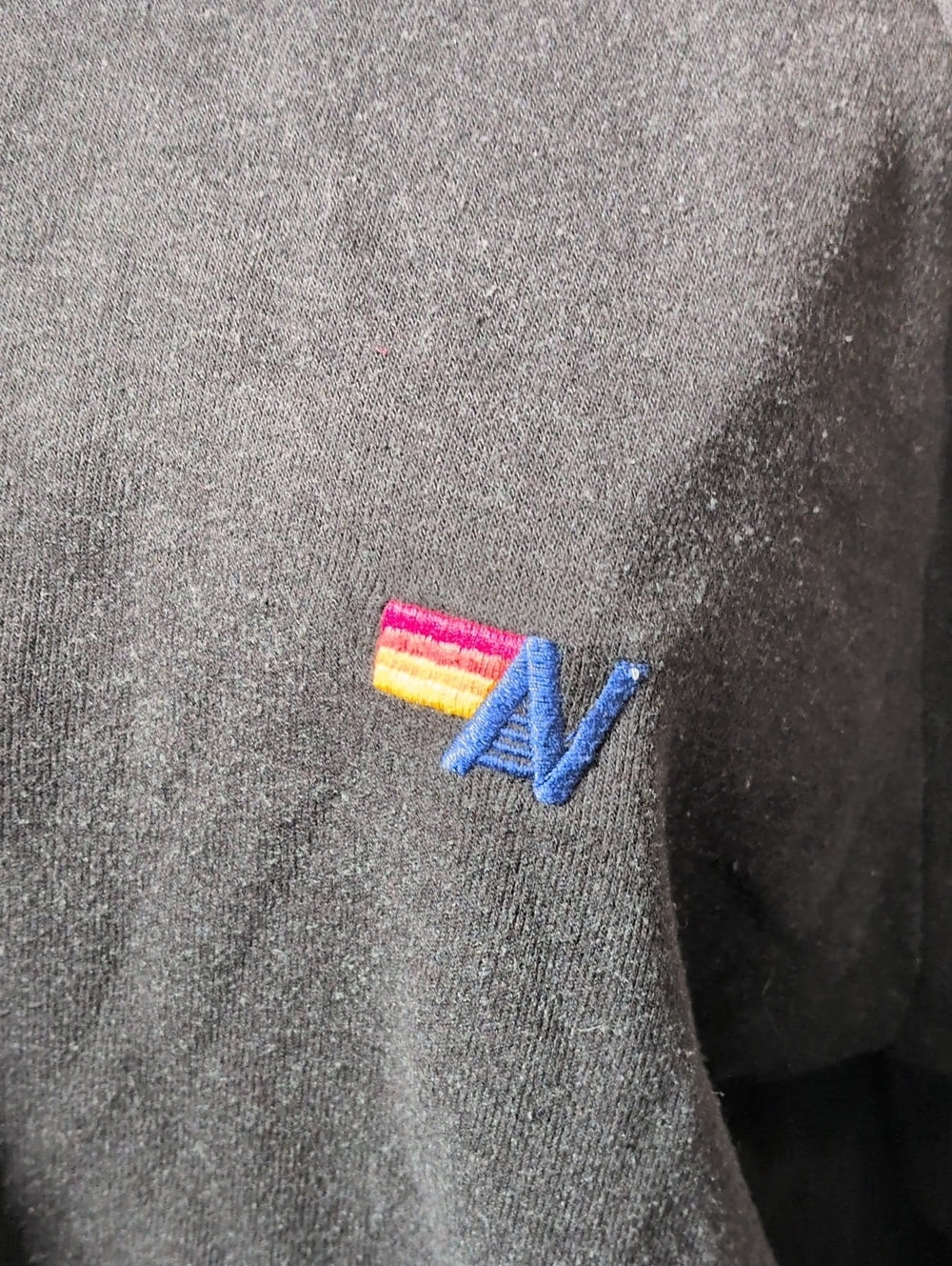 Aviator Nation Rainbow Stitch Crew Sweatshirt - M