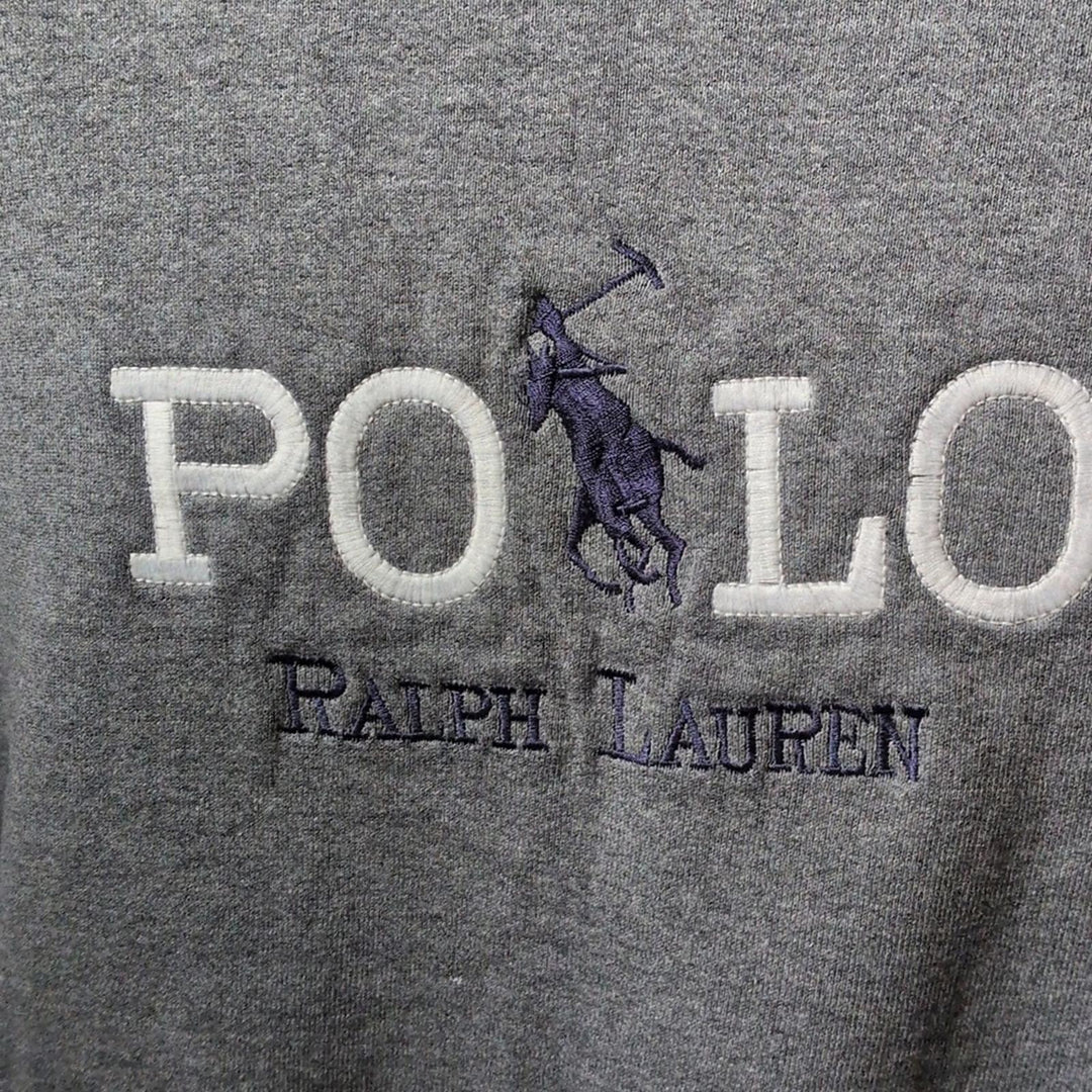 Vintage 90s Polo Ralph Lauren Polo Signature Embroidered Sweatshirt - Large